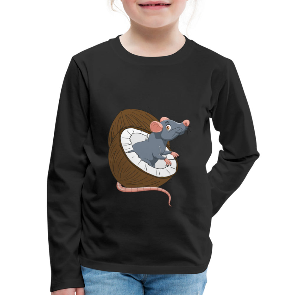 Kids' Premium Long Sleeve T-Shirt - black