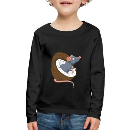 Kids' Premium Long Sleeve T-Shirt - black